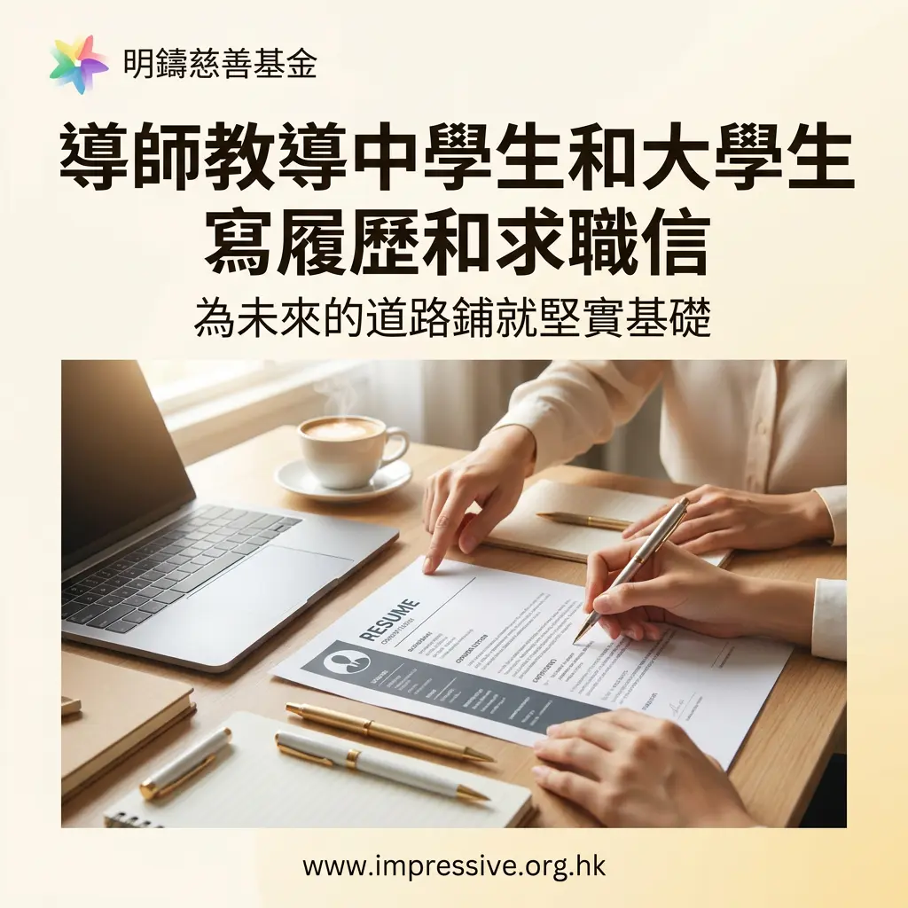 導師教導中學生和大學生寫履歷和求職信,為未來的道路鋪就堅實基礎。